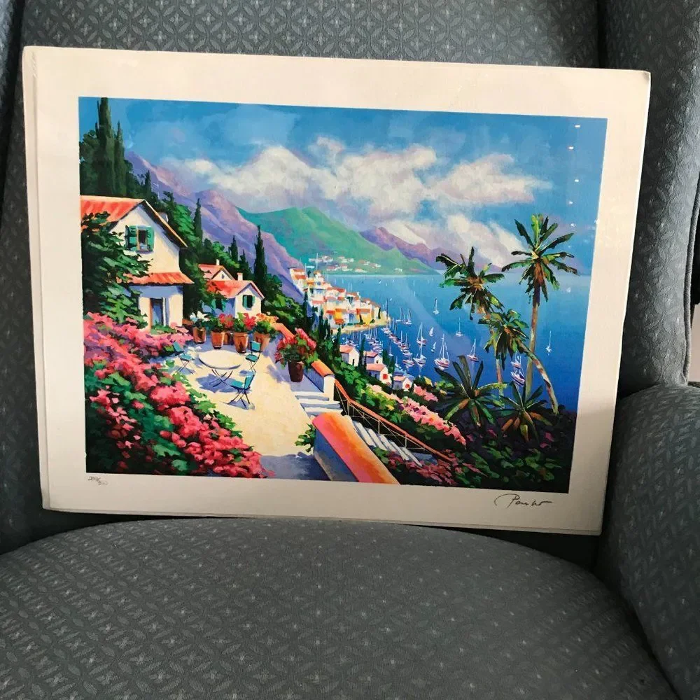 "Harborview" by Alex Pauker Serigraph - Picture 2 of 8